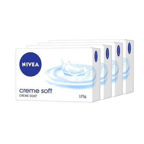 NIVEA Soap, Creme Soft, For Hands And Body (pack of 4)