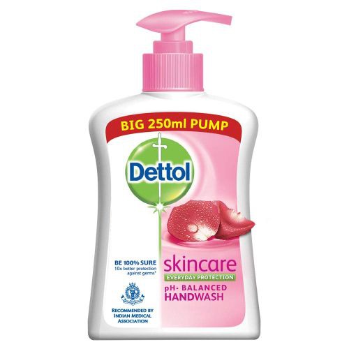 Dettol Skincare Germ Protection Handwash Liquid Soap Pump, 250ml