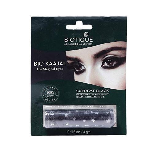 Biotique Bio Kajal Nourishing and Conditioning Eye Kaajal with Almond Oil, 3gm
