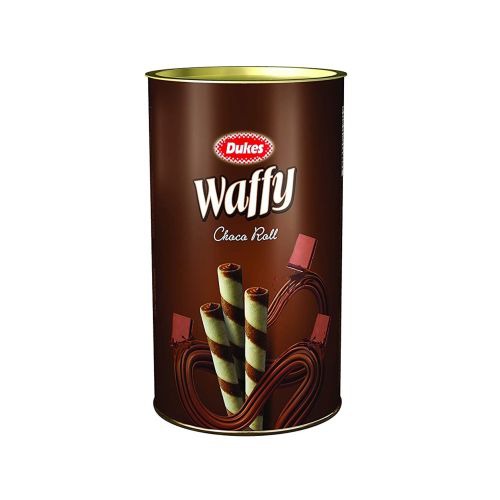 Dukes Waffy Rolls Tin, Chocolate, 300g