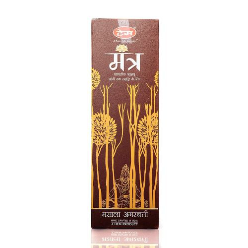 Hem Mantra Masala Incense Stick 250 gram (9.3 cm x 6 cm x 25.5cm, Brown)