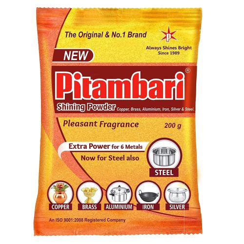 Pitambari Shining Powder For 6 Metals - 200gm