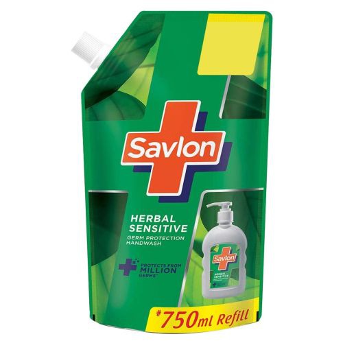 Savlon Herbal Sensitive pH balanced Liquid Hand Wash (Refill Pouch)