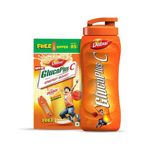 Dabur GlucoPlus-C Orange Energy Drink - Get Sipper Free
