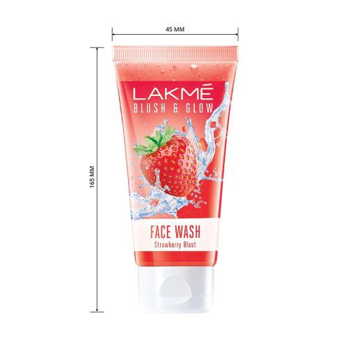 LAKMÉ Blush & Glow Freshness Gel Face Wash, Strawberry Extracts (150 ml)